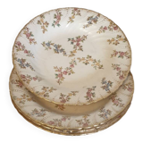 Quatre assiettes Louis XV de Sarreguemines