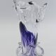 Vase Soliflore en Cristal d'Art – Michel Steiner Améthyste & Transparent