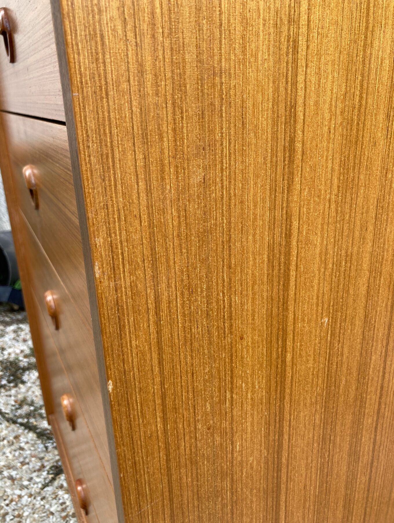 Vintage rag chest of drawers from the 60s