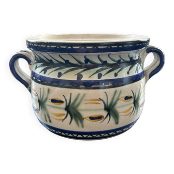 Plant pot signed Keraluc Quimper