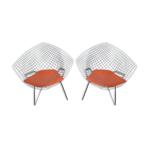 Lot de deux fauteuils Diamond d'Harry