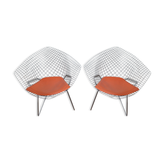 Diamond armchairs by Harry Bertoia