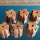 6 egg cups and their olive wood tray