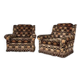 Set de 2 fauteuils en tissu