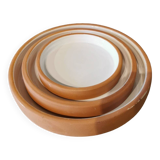 Series of 3 artisanal terracotta dishes