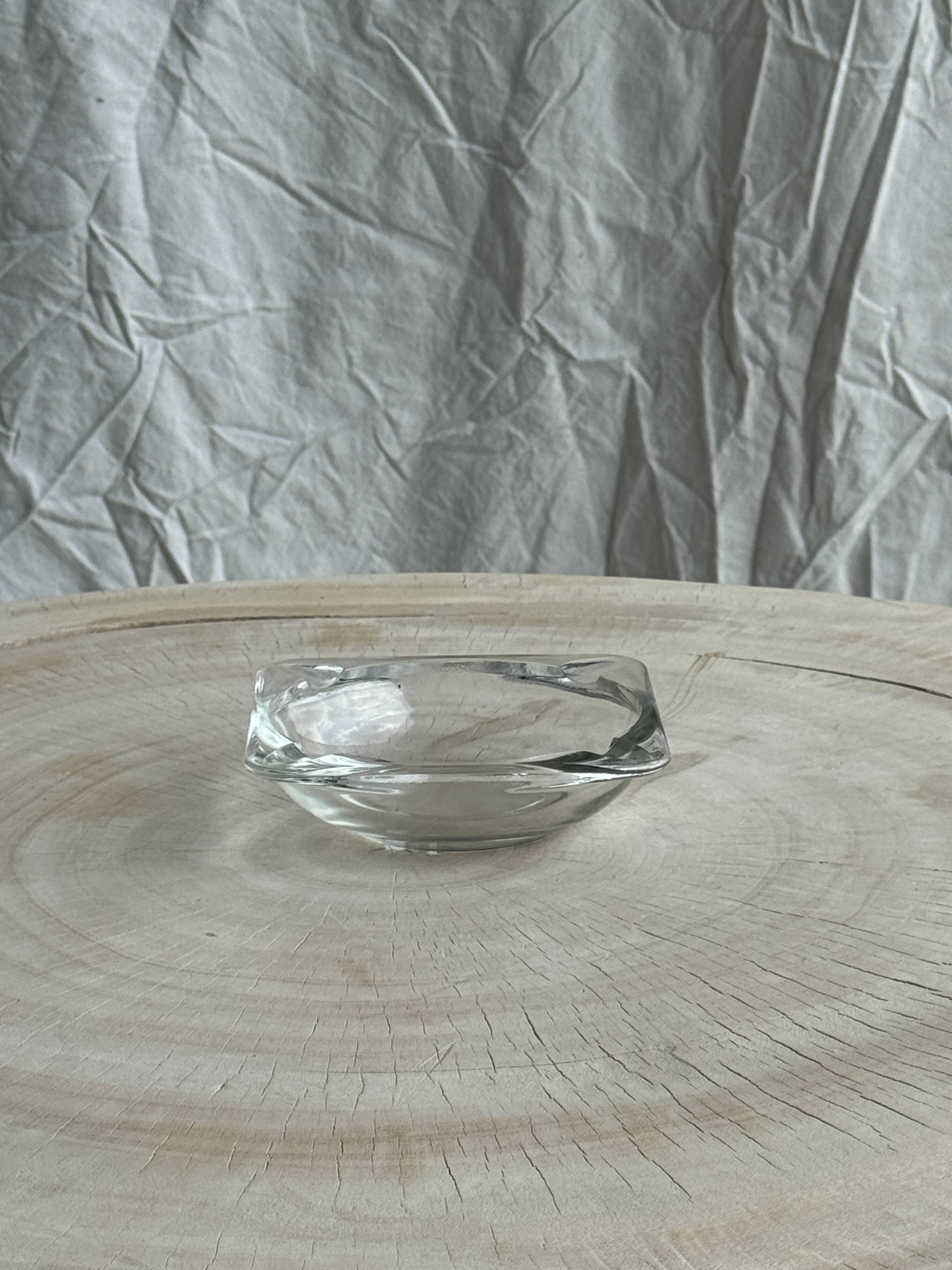 Small square ashtray Duralex Saint Gobain France