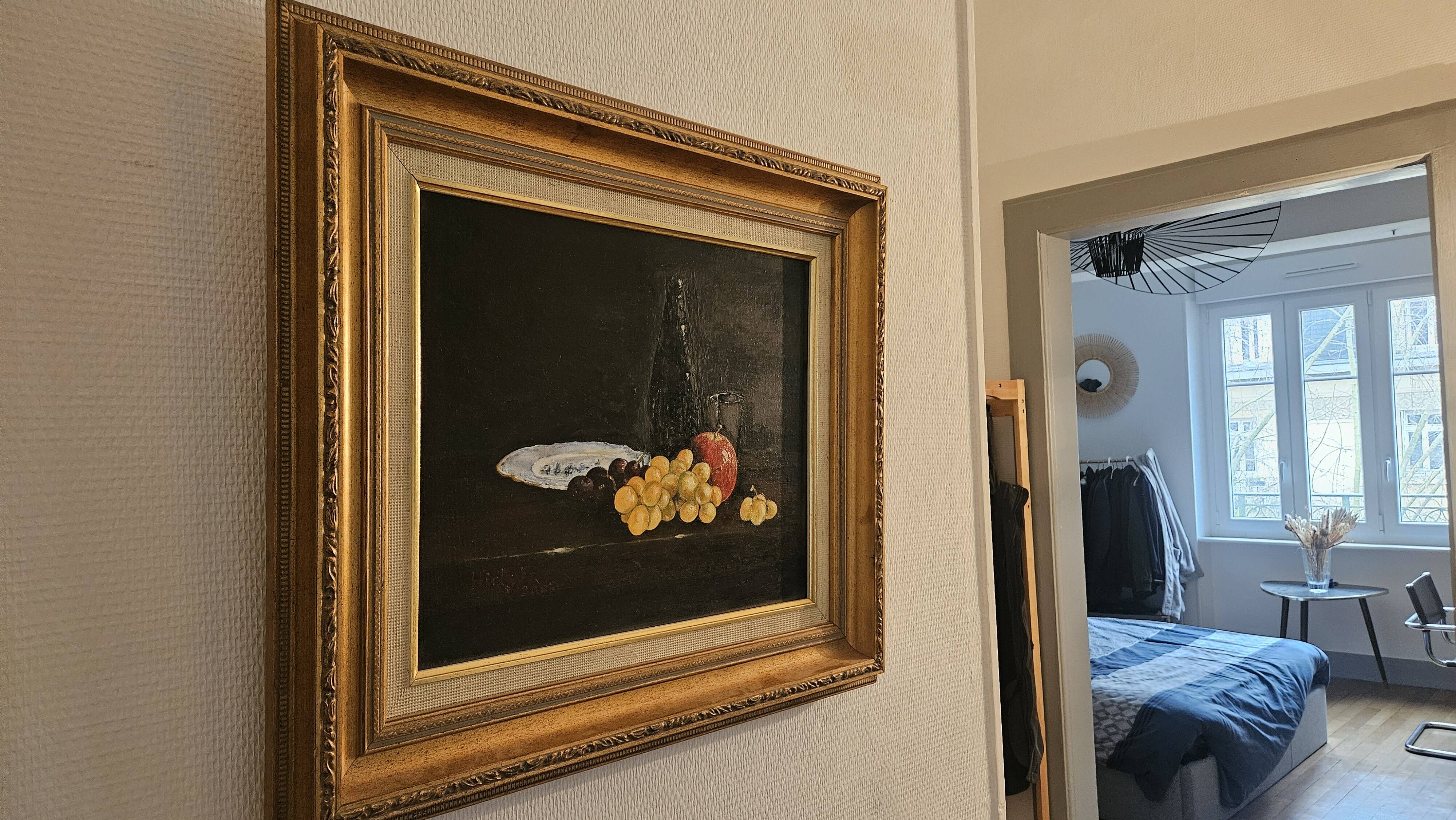 Tableau – Still life on canvas – Signed Hirtz Fr