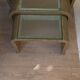 3 nesting tables, space age, circa 1970.