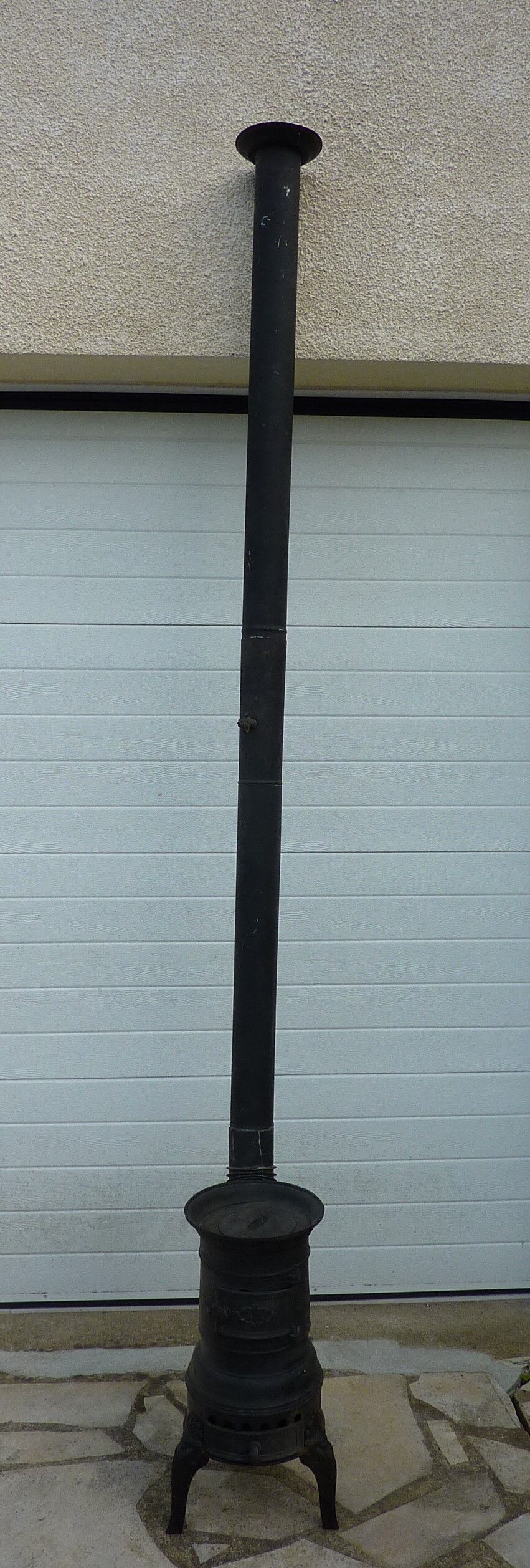 Old cast iron wood stove