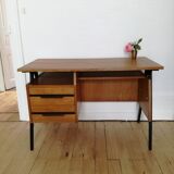 60s design desk with compass feet