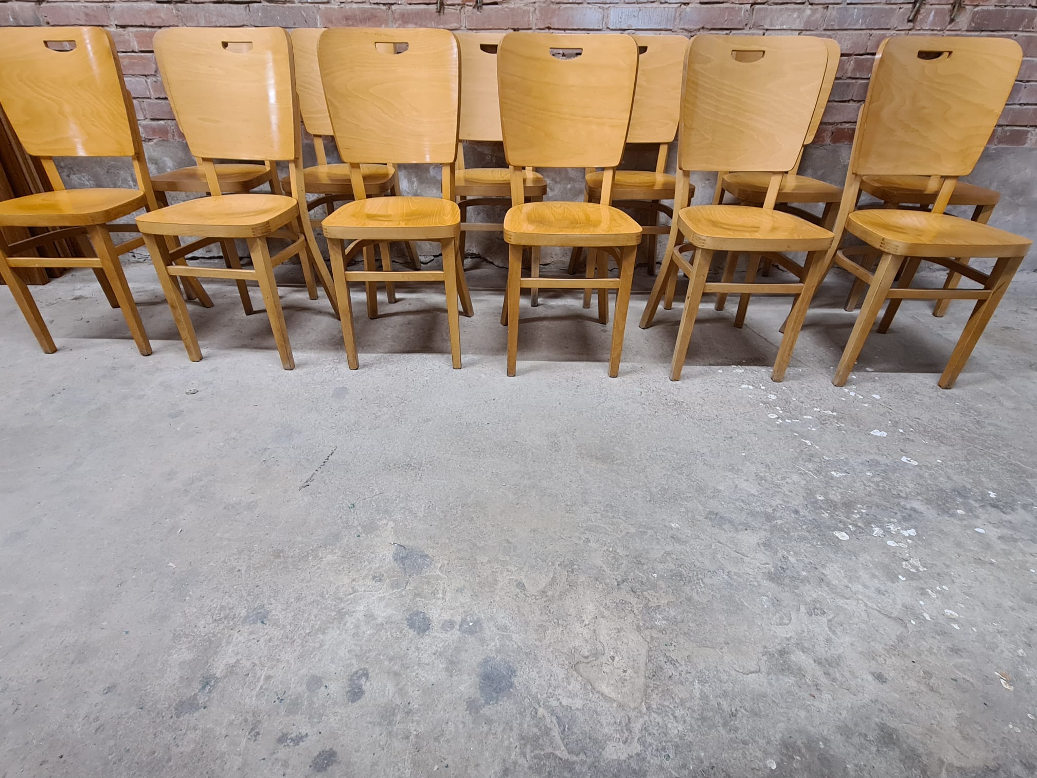 Set of 12 bistro chairs