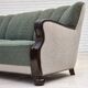 1960s, Danish 3-seater sofa, furniture wool, oak wood.