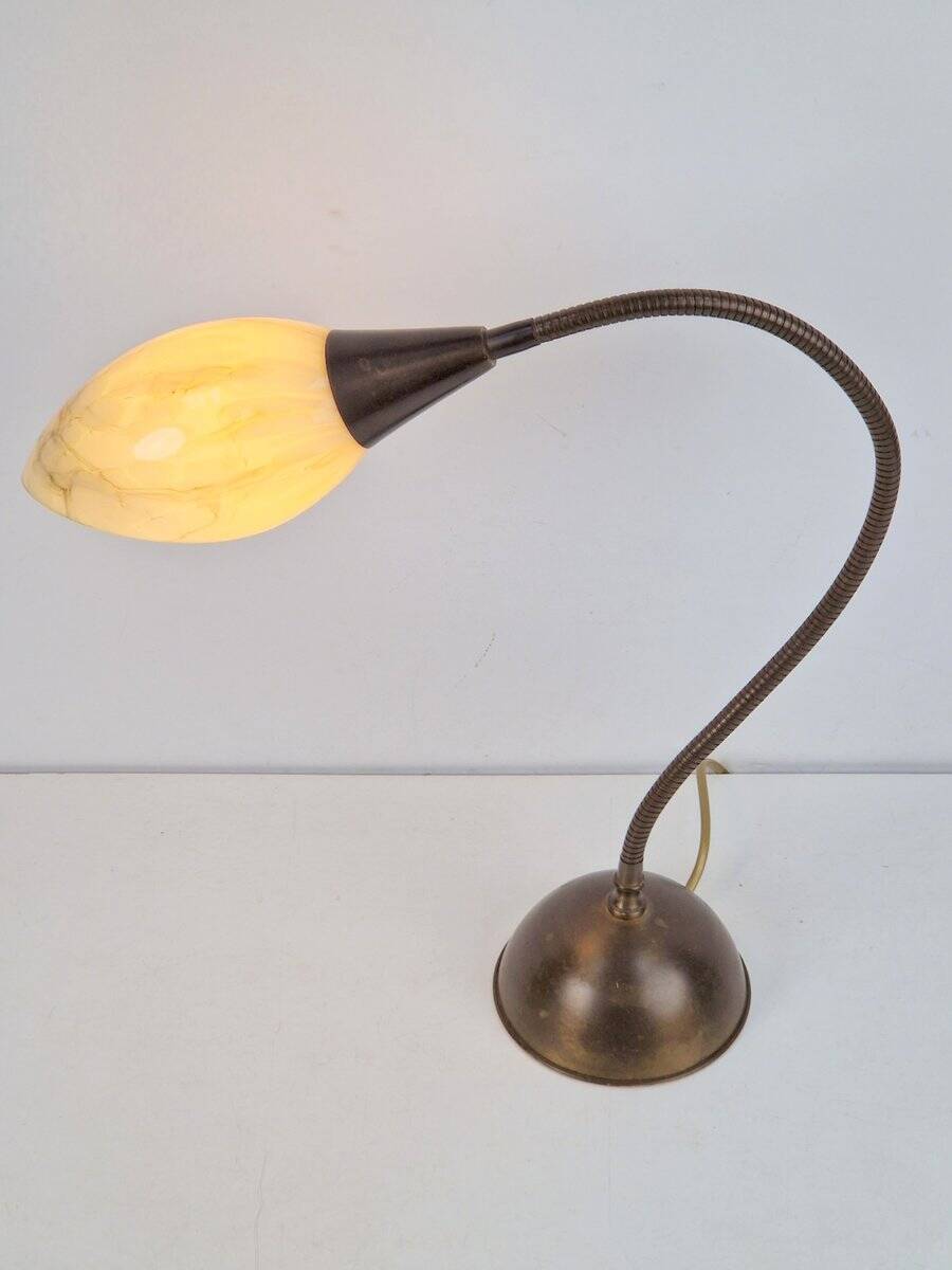 Vintage Art Deco Flex Neck Desk Lamp, 1950s