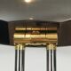 Lampadaire de parquet patine canon de fusil et laiton