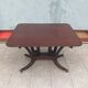 19th-century English style mahogany drop-leaf table.