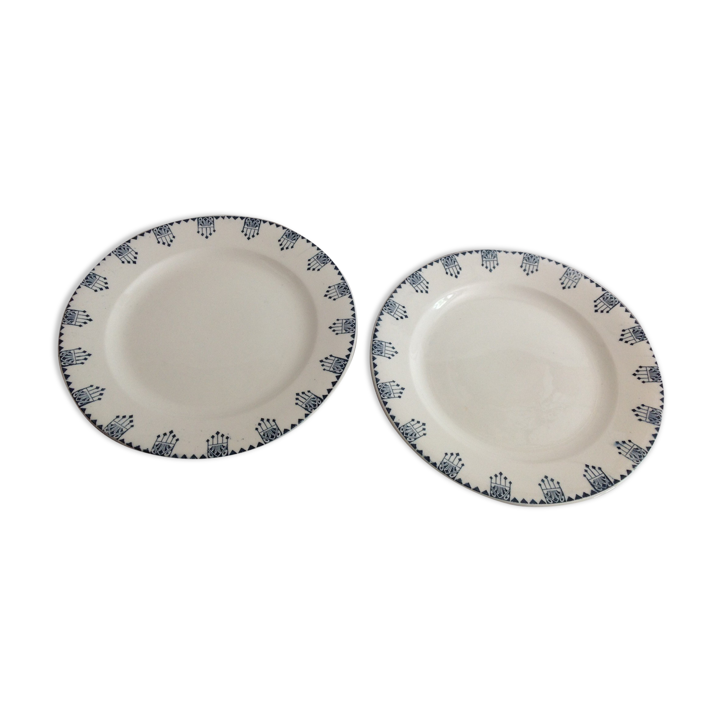 Paire de plats Terre de Fer