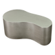 Table basse en acier inoxydable de forme organique
