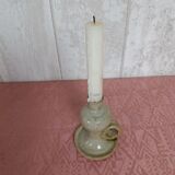 Glazed stoneware candlestick