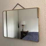 Mirror barber 40x30 vintage cardboard 1960