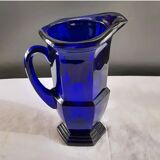 Blue glass carafe from Bristol