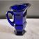 Carafe verre bleu de bristol
