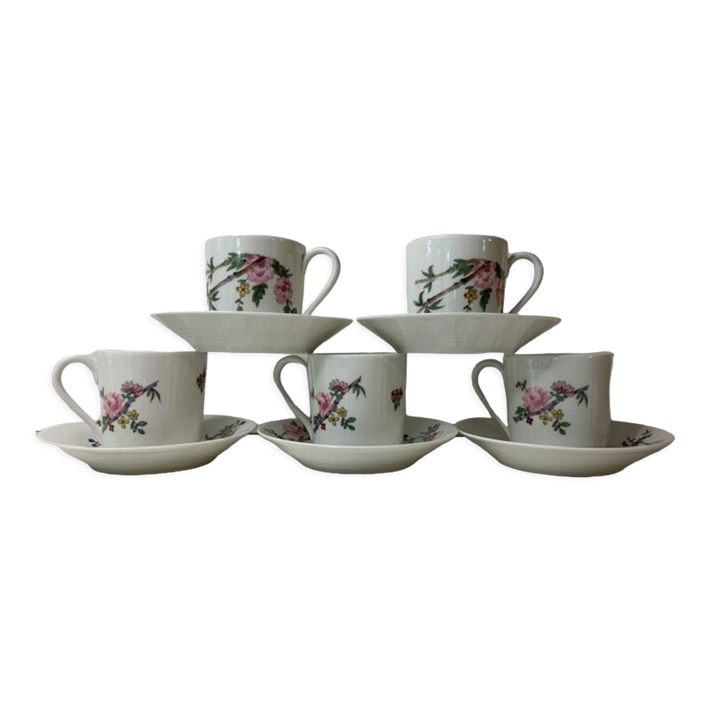 Lot 6 Mini Tasses Expresso Porcelaine URBN-CHEF - 60ml Ou 180ml Avec Mots Positifs