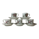 Lot de 5 tasses à café expresso en porcelaine de Limoges Haviland