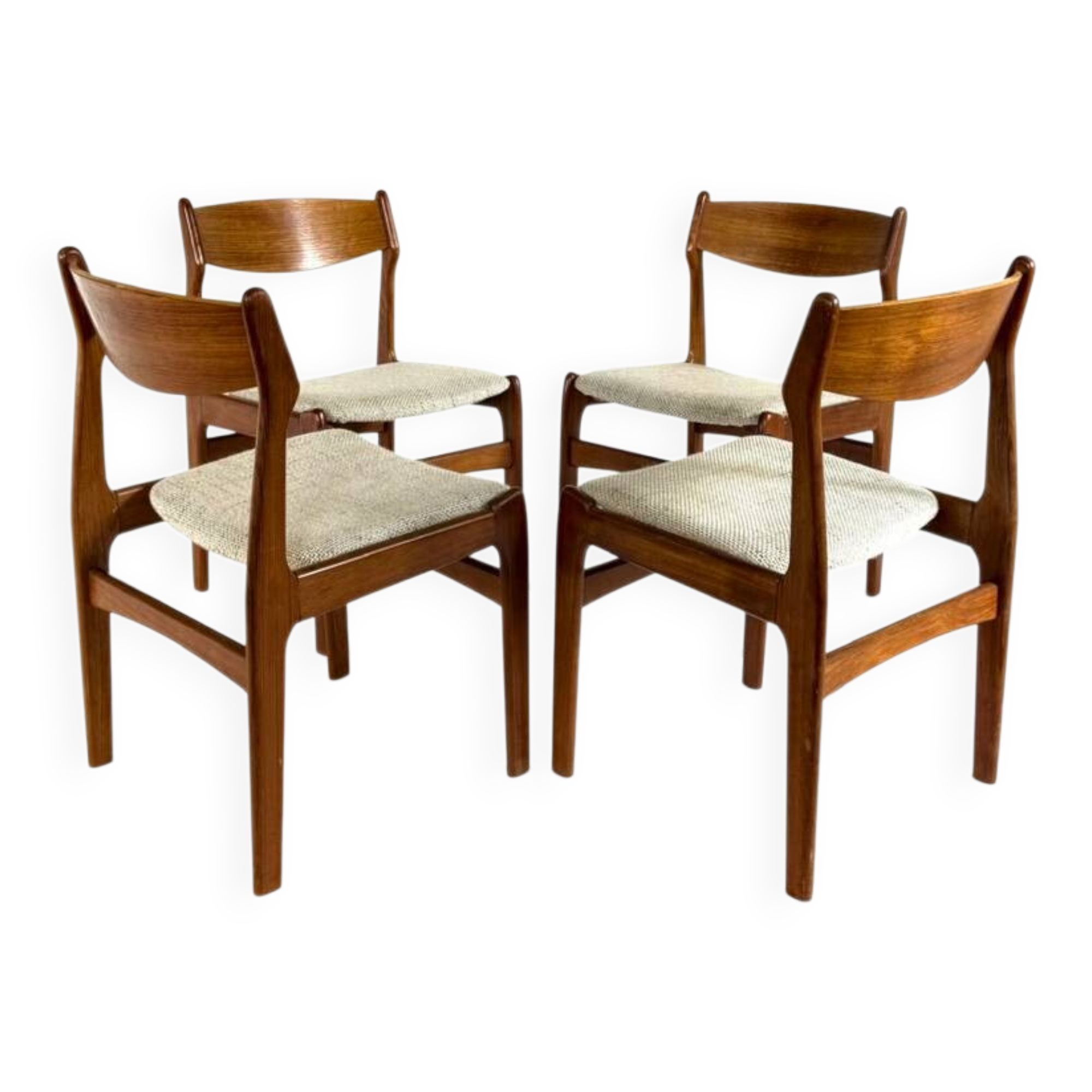 4x vintage Danish chairs