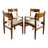 4x vintage Danish chairs