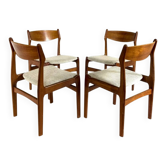 4 chaises danoises vintage