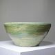 Vintage XX-XIXth century celadon blue-green ceramic artisan bowl wabi-sabi.