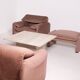 Postmodern travertine stone coffe table, Italy, 1980s