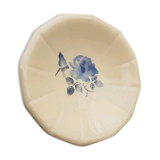 Empty pocket, flat, ceramic plate of Sarreguemines