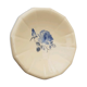 Empty pocket, flat, ceramic plate of Sarreguemines
