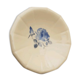 Empty pocket, flat, ceramic plate of Sarreguemines