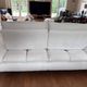 3-seater sofa in ecru nubuck finish, Mobilier de France