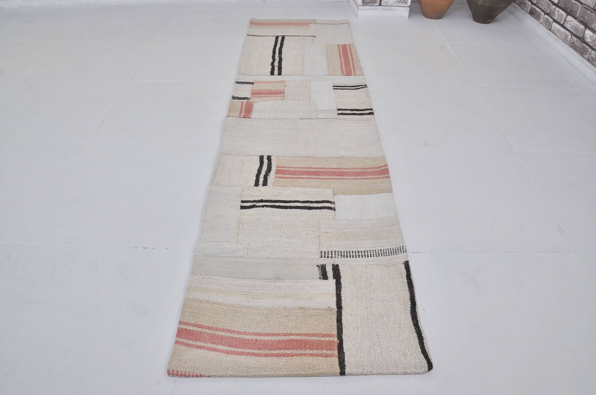 Vintage Oushak Hemp Runner  sku 3871