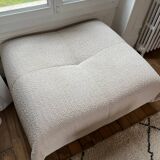 SIA white bouclette designer sofa