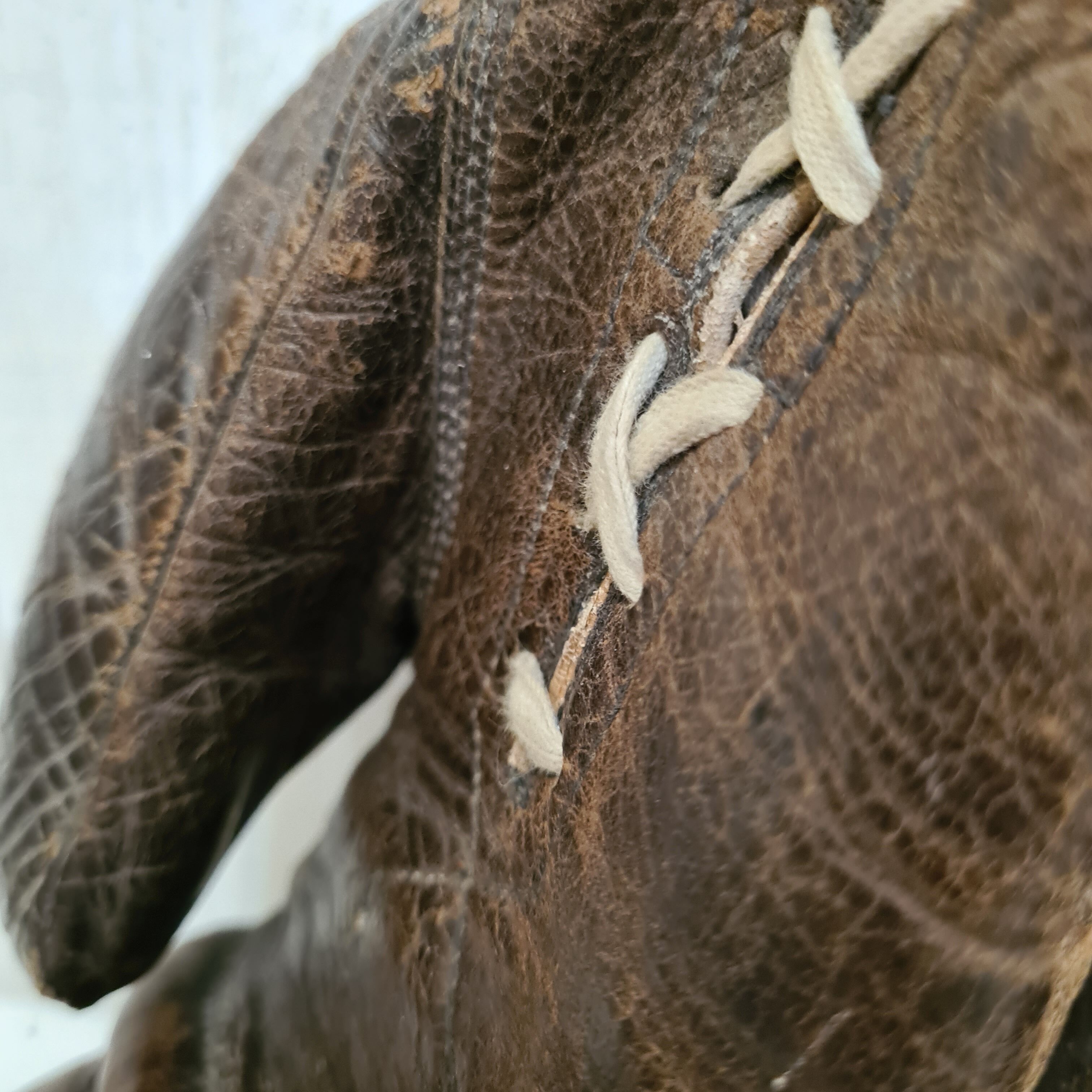 Vintage leather boxing gloves