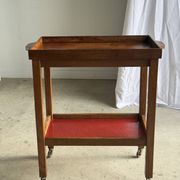 Wooden rolling trolley with removable top H66 75x35