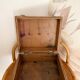 Antique solid oak chest - 31 x 26 x 15