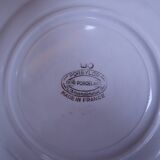 6 floral half porcelain dinner plates KIFO Amandinoise