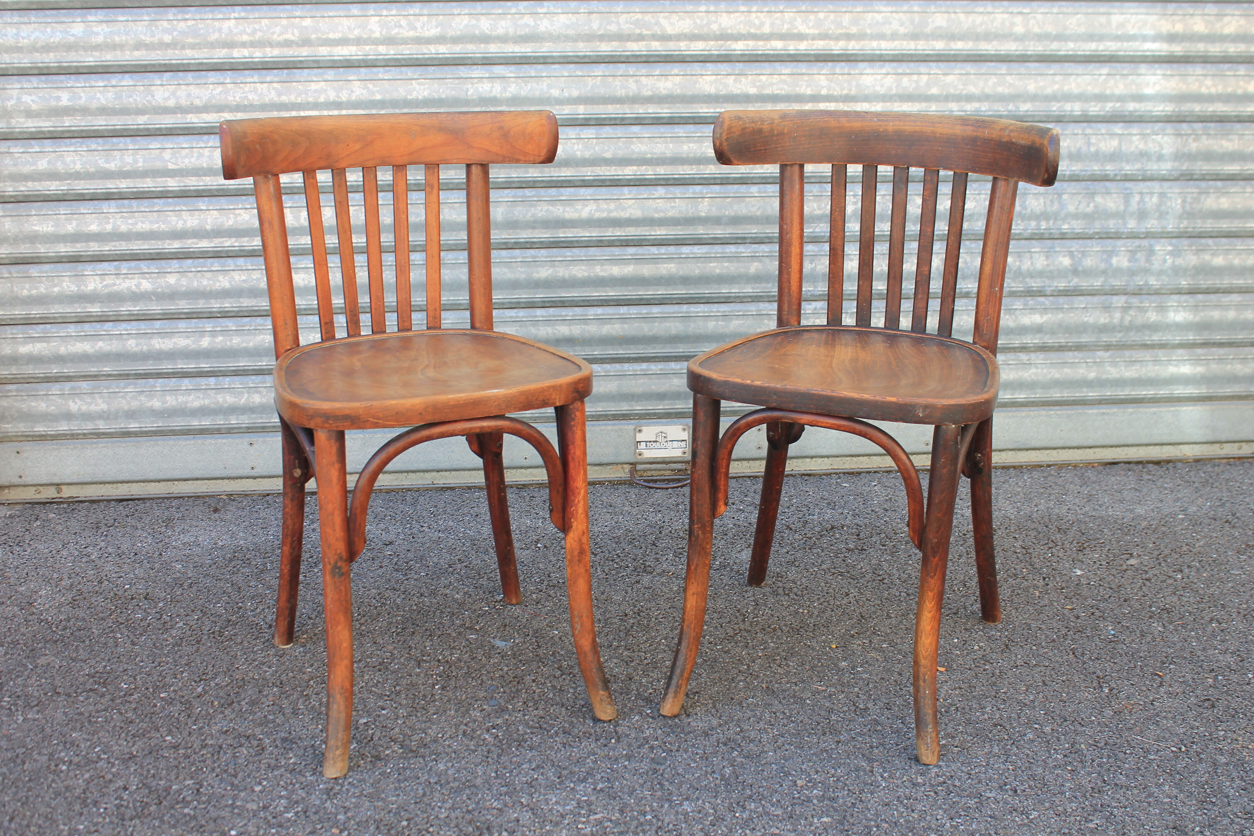 Pair of Artex bistro chairs