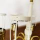 Chandelier en laiton par Hans Agne Jakobsson