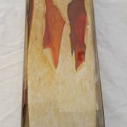 Autumn colored glass vase