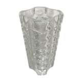 Ancient cristal vase from Arques glass mould french Art Deco style