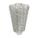Vase ancien cristal d’Arques verre moule style Art Déco France vintage