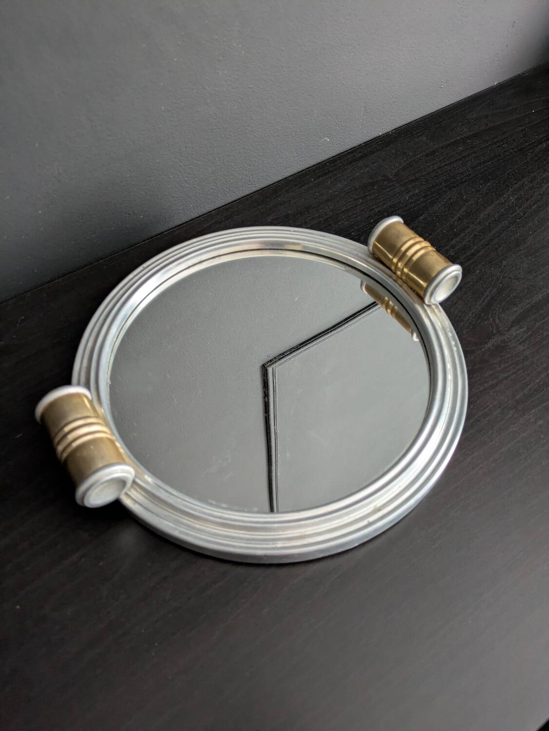 Art Deco mirrored tray