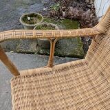 Wicker armchair