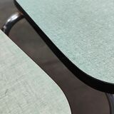 Set of 3 chairs in chrome and light green formica